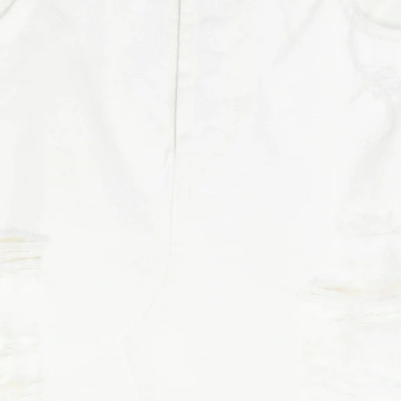 White Denim Mini Skirt - Picture 4 of 5